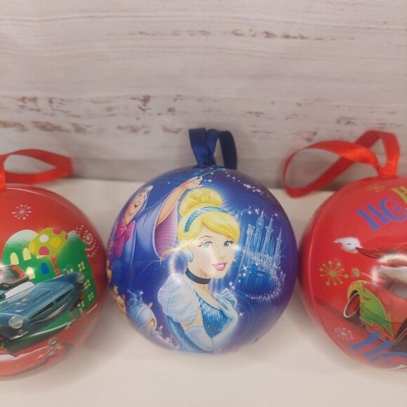 Disney Character Christmas Ornament Ball Empty 3" inche Chocolate Container - Picture 2 of 7